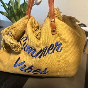 Yellow Summer Vibes Tote Bag